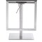 Armen Living Victory Contemporary Swivel Barstool in Brushed Stainless Steel and Gray Faux Leather LCVCSWBABSGR - alternate 6